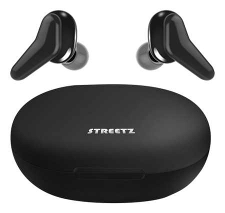 Streetz trådlös in-ear hörlur med laddningsetui, Bluetooth